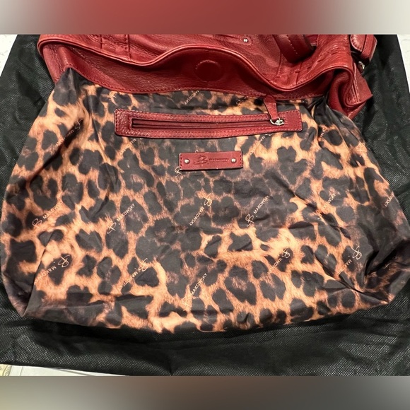 B Makowsky glove leather double handle handbag - Picture 11 of 15